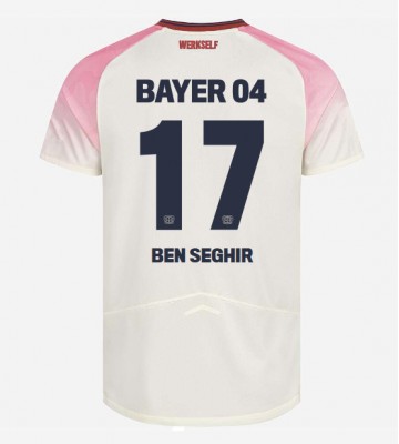 Bayer Leverkusen Eliesse Ben Seghir #17 Udebanetrøje 2025-26 Kortærmet